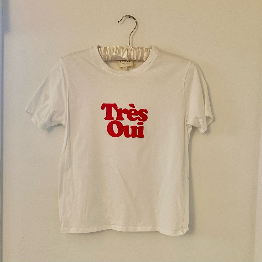 Sézane White T-shirt xs